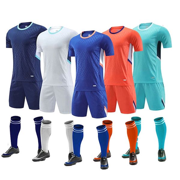 Homens Kids Kits Soccer Uniformes Kits Sobreviver futebol Jerseys Youth Futebol Training Sets Boys Girls Meninas de manga curta Terno esportivo 231227