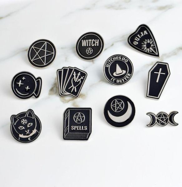 Stretche Fare It Better Witch Ouija Spells Black Moon Pin Accessorio BASSERE BACCIO SPACCOLO SENAMEL PIN BAGA BAG2678026