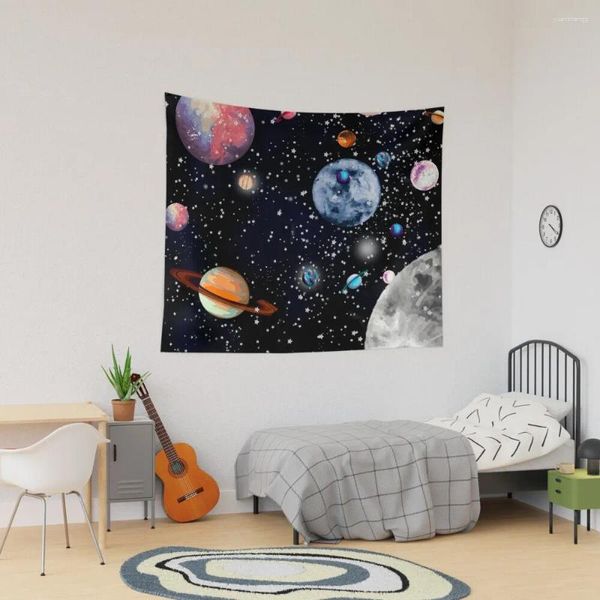 Tapeçarias Planetas Tapeçaria Estética Decorações de Quarto Decoração de Natal Estilo Coreano