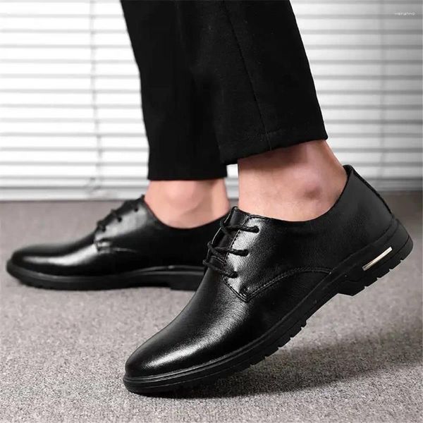 Sapatos de vestido 45-46 Normal Couro Amarelo Sapatilhas Masculinas para um Homem Elegante Esporte Luxus Calçado Muito Diferente