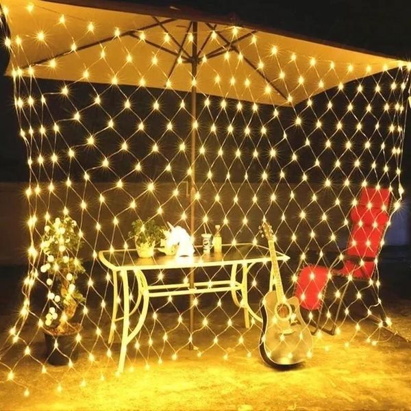 Dekorationen Lichterketten String Net Mesh LED Weihnachtsdekoration Girlande Straße Weihnachtsbaum Dekor Navidad Weihnachtslicht Outdoor Kerst 20