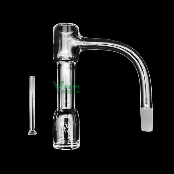 Slurper Style Auto Spinner Quartz Banger Full Weld Beveled Edge Freak Dab Nails 10mm 14mm Male Fully Fused Rig Bangers Autospinner Kit mit Terp Pillar Großhandel