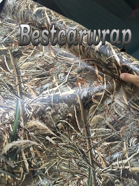 Adesivi Opachi Ambush Camo Involucro in vinile per avvolgere l'auto Styling con rilascio d'aria Adesivo mimetico con foglie di quercia muschiosa ed erba 1.52x10m/ 20m / 30