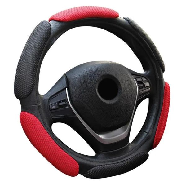 Copre 15 coperture protettive antiscivolo per volante in rete traspirante blu universale per auto