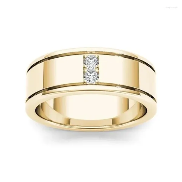 Кольца-кластеры, 14-каратное желтое золото, кольцо с бриллиантом FL для мужчин и женщин, классические Anillos De Bizuteria, свадебные ювелирные изделия, мужской драгоценный камень