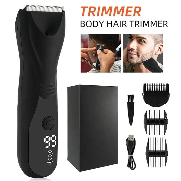 Professionelle Leistenkörper Haar Trimmer Ball Rasierer für Männer Körperpfleger Clipper wiederaufladbare Keramik -Trimmer -Bikini -Epilator 231227