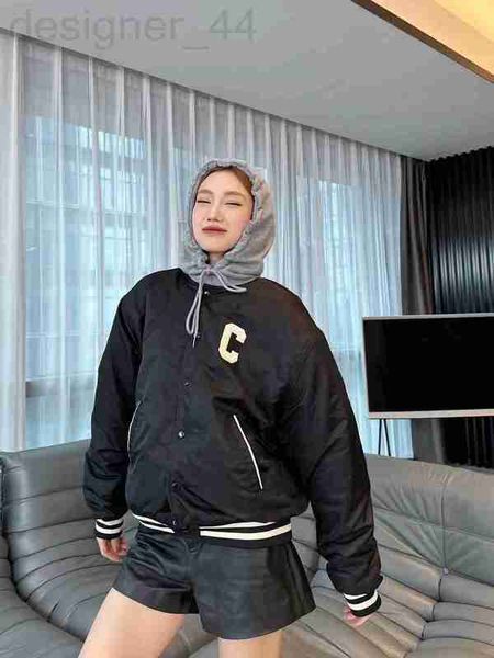 Kadın Ceketler Tasarımcı Kış Yeni CE Mektubu Yama İşlemeli Kapüşonlu Beyzbol Takım Gevşek Akademi Tarzı Sıradan Ceket Modeli Freeshiping S6O8