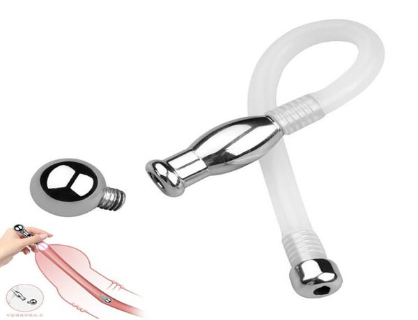 Dispositivo di castità maschile uretra Catetere Penis Plug uretrale di dilatatore di dilatatore cazzo SM giocattoli sexy per Men5226747