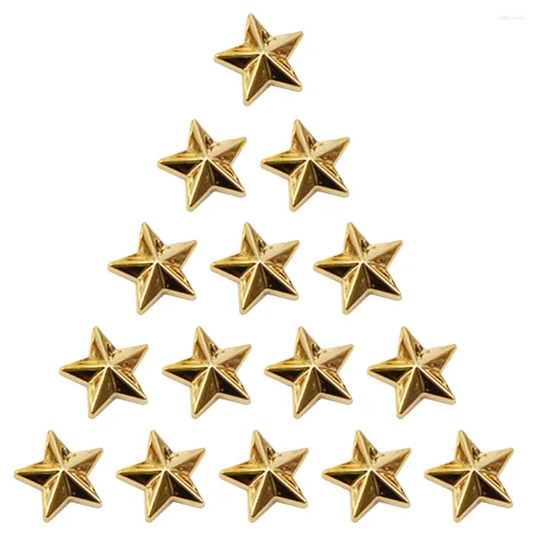 Garrafas de armazenamento Brincos de pântano dourado Pentagrama de acrílico Decorações de roupas de vestuário Estrela Estrela Ornamentos