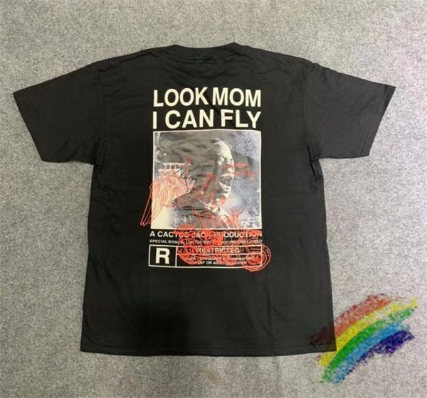 Herren T-Shirts Look Mom i Can Fly Custom T-Shirt Herren Damen Tees6360806