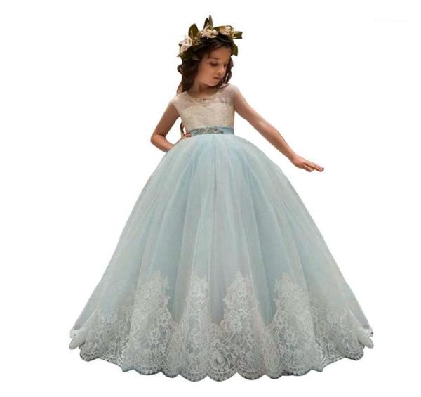 Girl039s Abiti Factory Direct s Versione coreana Flower Girl Princess Dress Per matrimoni Party Children Saches Long Ball Go2277168