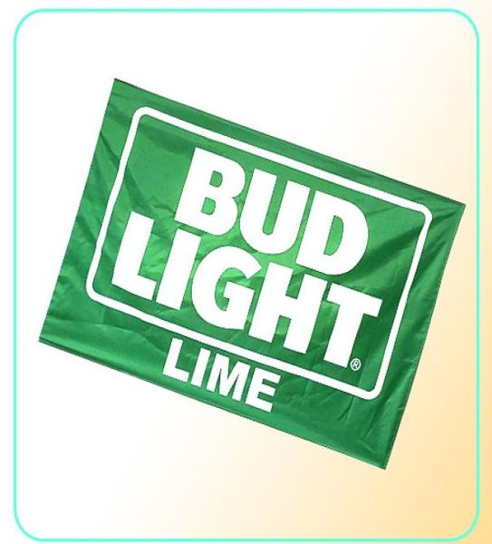 Bud Light Lime Flag 3x5ft 100D Polyester Outdoor oder Indoor Club Digitaldruck Banner und Flaggen Whole1954410