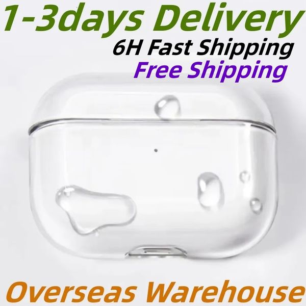 Stock USA per Airpods Pro 2 Air Pods 3 Auricolari Airpod Accessori per cuffie Bluetooth Solido Silicone Custodia protettiva carina Scatola di ricarica wireless Apple Custodia in TPU