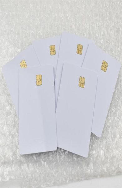 100 pçs / lote ISO7816 Cartão PVC Branco com Chip SEL4442 Contato IC Cartão Em Branco Contato Inteligente Card237a2413983