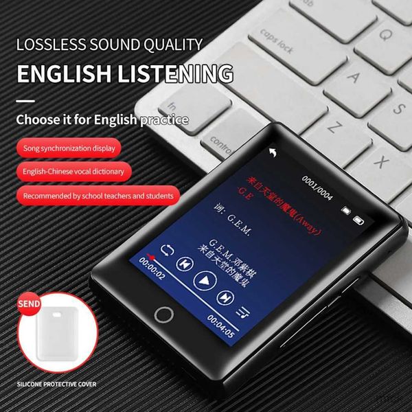 MP3 MP4 Oyuncular Yeni 2.5 inç Tam Ekran MP3 MP4 Oyuncu Walkman Mini Bluetooth Taşınabilir Hifi Ses Dokunmatik Ekran E-Kitap Okuma Ses Kaydedici