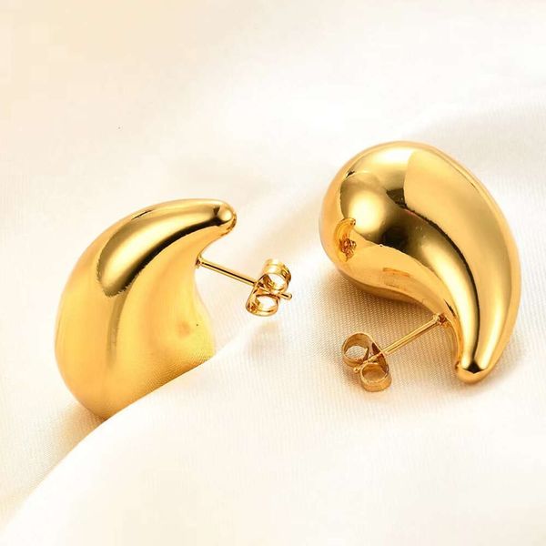 Stud Mode WaterDrop Ohrringe Gold Silber Trendy Italien Hohl Stud Ohrringe Übertreiben Straße Ohrringe Für Frauen Mädchen AAA