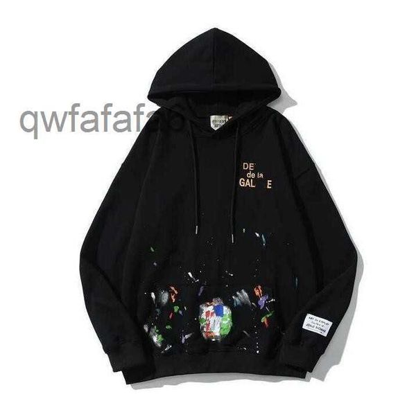 Tasarımcı Galerileri Üstler Başlıkları Kadın Hoodie Sweater Moda Galerileri Pamuk Erkek Galeri Departmanı Gevşek Uzun Kollu Yüksek Sokak Baskılı Top Ft Quqc