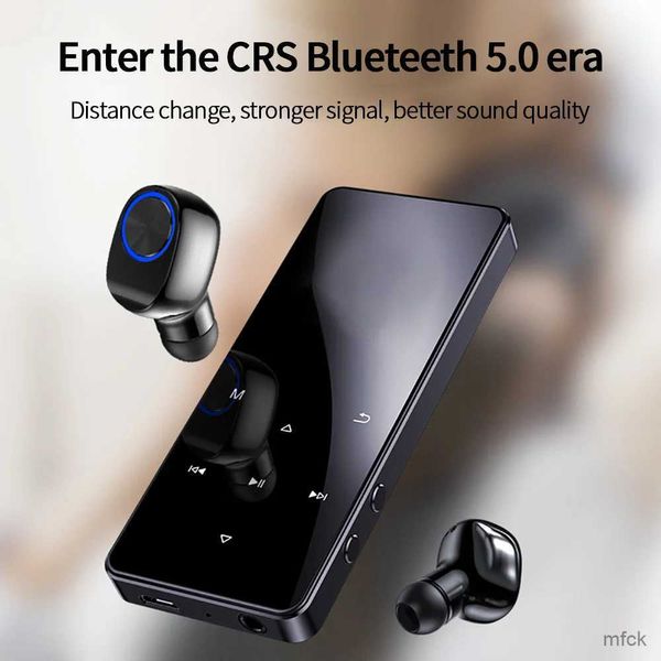 Lettori MP3 MP4 Lettore MP3 MP4 Touch Bluetooth 5.0 Registratore audio lossless Lettore musicale Mp3 HiFi Walkman audio portatile Radio FM Alla moda