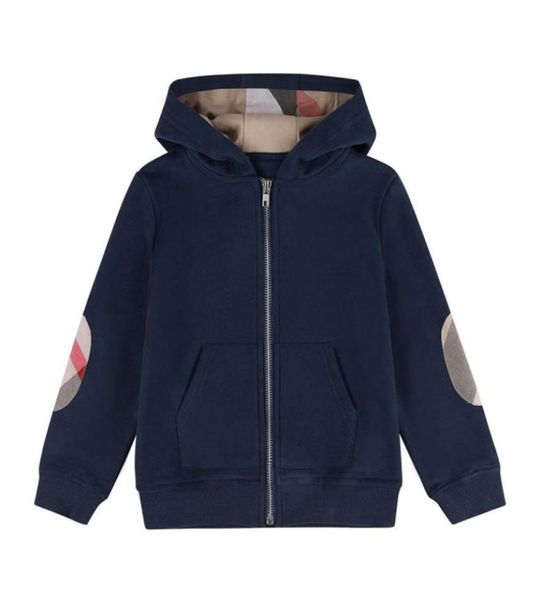 Primavera outono bebê meninos jaquetas crianças algodão zíper casacos moda com capuz jaqueta menino outwear criança casual cardigan casaco 2-7 anos2074109