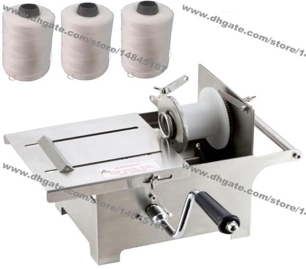 32 mm 42 mm Handroll-Wurstfüllmaschine aus Edelstahl, Wurstbindemaschine, Wurstknotenmaschine mit 3 Stück Schnur5932782