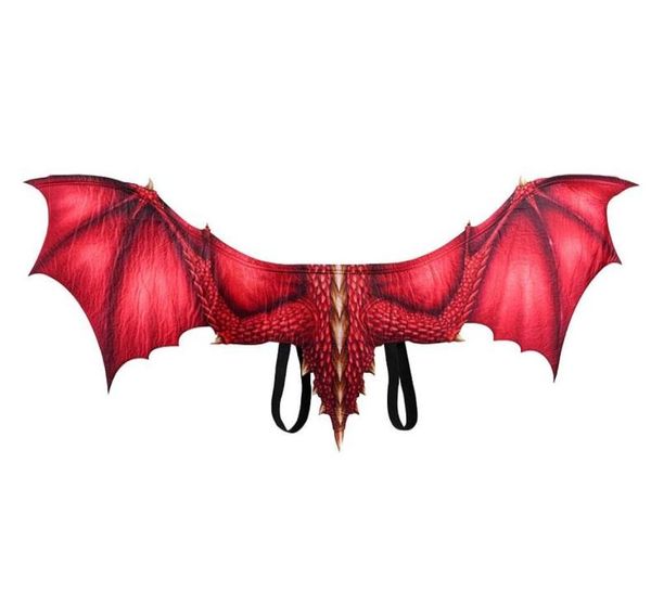 Halloween Mardi Gras Puntelli per feste Uomo Donna Cosplay Costumi di ali di drago in 6 colori DS180049443375