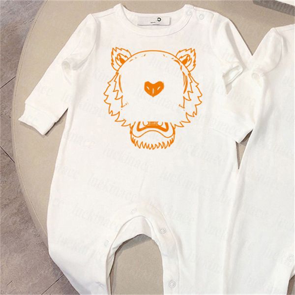 Tasarımcı Bebek Bodysuit Giysileri Romper Erkek Kız Mektubu Kaplan Baskı Marka Kostüm Tulum Giyim Giyim Tulum Bebekler Bodysuit Kıyafet SDLX