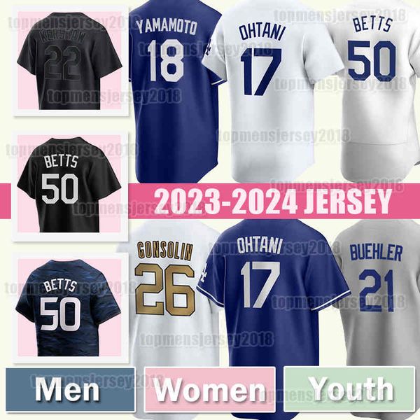 17 Shohei Ohtani 5 Freddie Freeman Baseballtrikot Mookie Betts Los Angeleses Yoshinobu Yamamoto Walker Buehler Gavin Lux Miguel Rojas Jason Heyward Dodgers Taylor