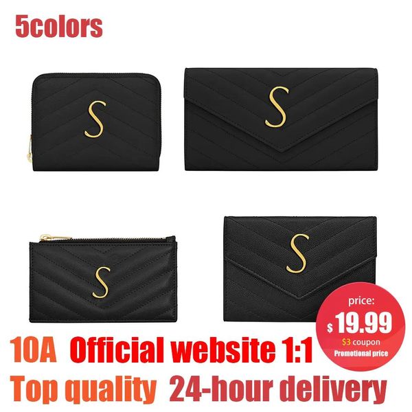 Brieftaschen 5 Typen Brieftaschen Münzversand Cassandre Caviar Card Holders Geldbeutel Damen Luxurys Designer Banknote Lederkarteninhaber Kreditkarte SL