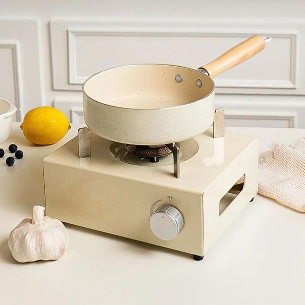 PANS Mini cor de pedra de pedra antiaderente frigideira flapjack omelete e ferramentas de cozinha sem pau