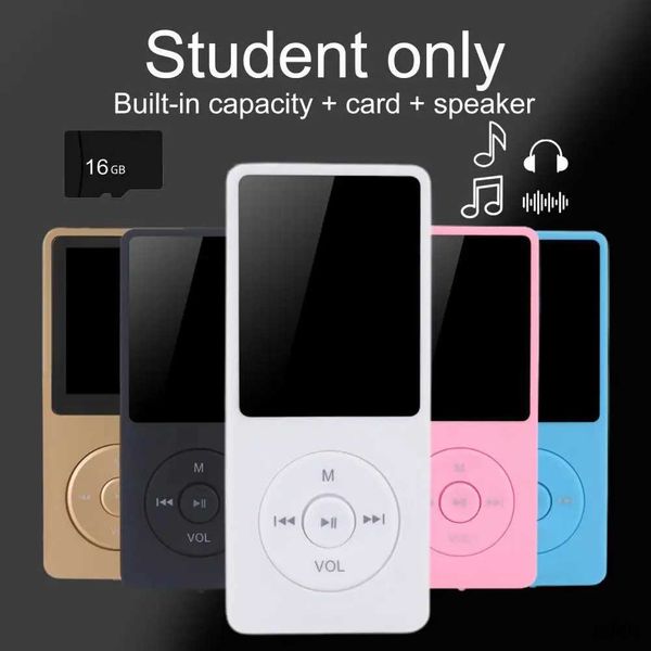 MP3 MP4 Oyuncular Portable MP4 Oyuncu, Yerleşik Hoparlör Müzik Oyuncusu 16GB SD Card Dahili Hoparlör Ses Kaydedici Yüksek kaliteli ses mp3