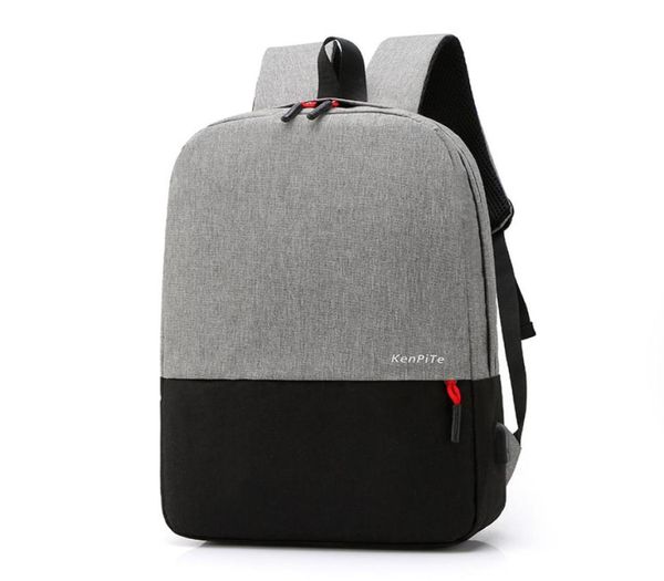 Rucksack USB -Lade -Rucksäcke mit Kopfhörer Jack Business Laptop Men Rucksack Travel School College Tasche New7920127