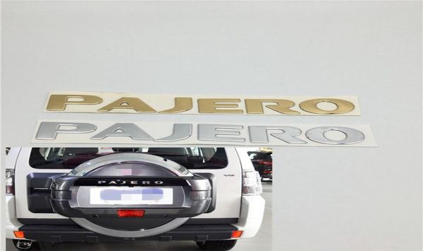 Novo para mitsubishi pajero v31 v32 v33 letras traseira boot tronco bagageira emblema emblema logotipo placa de identificação9413410