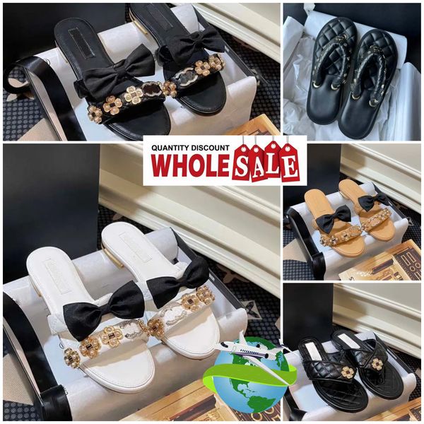 Женские свадебные тапочки из кожи chan, дизайнерские шлепанцы, женские летние пляжные сандалии, туфли на низком каблуке, размеры 35–41