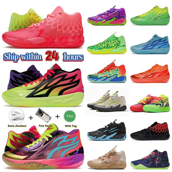 MB 3 LaMelo Ball Shoes Designer Basketball Shoe Signature Mens Womens Rick и Morty Be Be You Toxic Forever Rare Guttermelo Chino Hills Melo MB 2 MB 1 кроссовки.