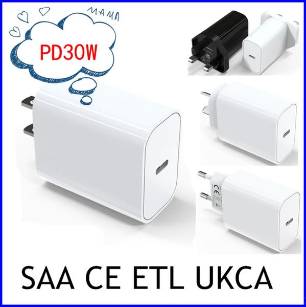 Real True PD30W Ladegerät für iPhone 14 Pro Max iPad Schneller Wandladeblock für Samsung Huawei Xiaomi Tablet PC 30W Speed Chargers1683090