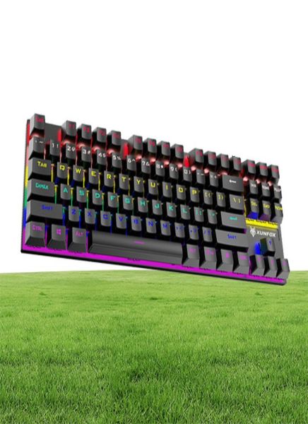 Epacket K80 Mechanische Tastatur, verkabelt, grüne Achse, Metallplatte, leuchtend, Desktop-Computer, Notebook, Gaming-Spiel, Bluetooth, kabelloser Schlüssel 7784934