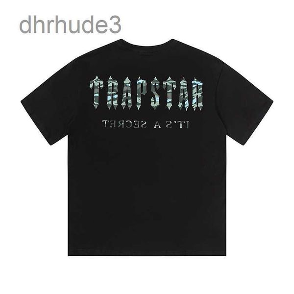 Mens camisetas Trapstar Design Carta Impressão Top Tee Algodão Gola Redonda Manga Curta T-shirt 30 Estilo Moda Homens Casual Impressão T-shirts QI0Y