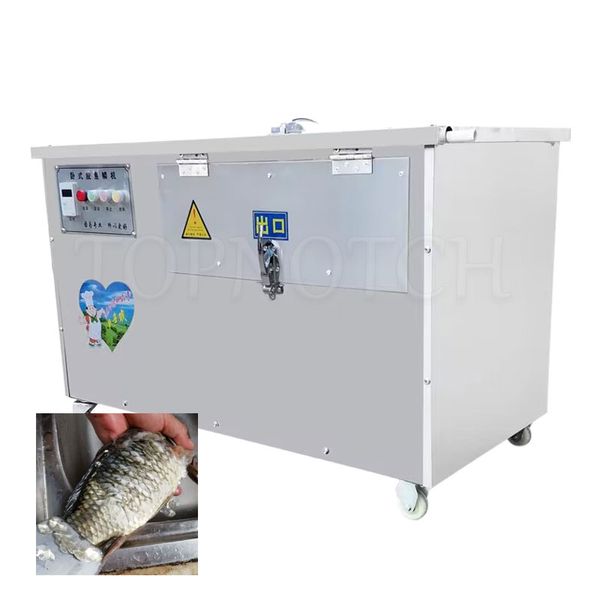 Коммерческая полностью автоматическая машина для мытья и удаления рыбьей чешуи с ЧПУ, электрическая машина для очистки рыбьей чешуи