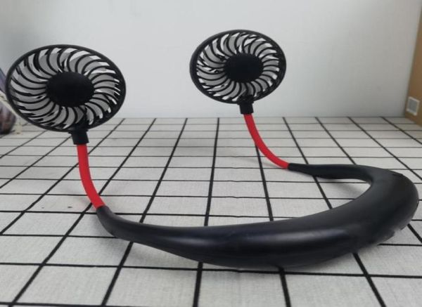 360 Derece Taşınabilir Fanlar Tembel El Boyun Fan Kişisel Asma USB Şarj Edilebilir Giyilebilir Aromaterapi Soğutma Fanı TR419342385009