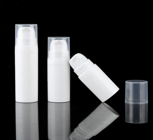 5ml 10ml de loção para garrações de garrafa sem ar brancas Mini amostra e garrafas de teste Pacote cosmético de contêiner de vácuo5239914
