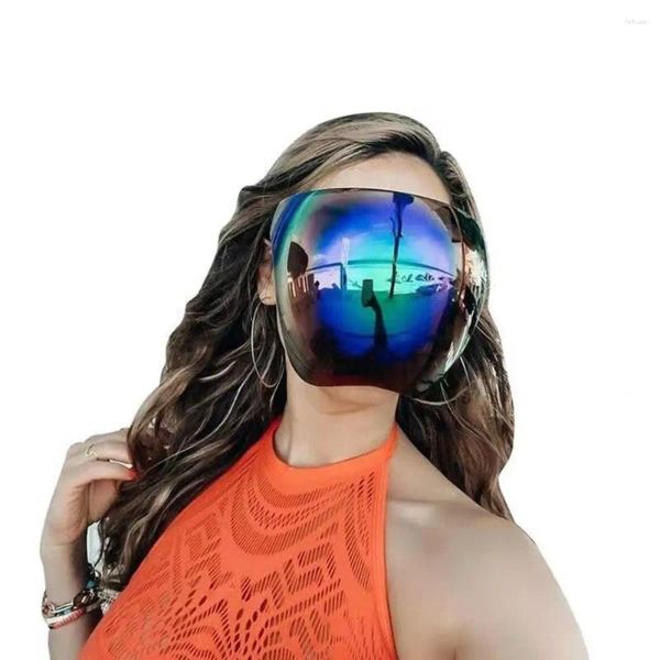 Sonnenbrille Full Face Shield Visor klare UV-Schutzbrille Unisex großer Rahmen Anti-Rutsch im Freien Accessoires im Freien