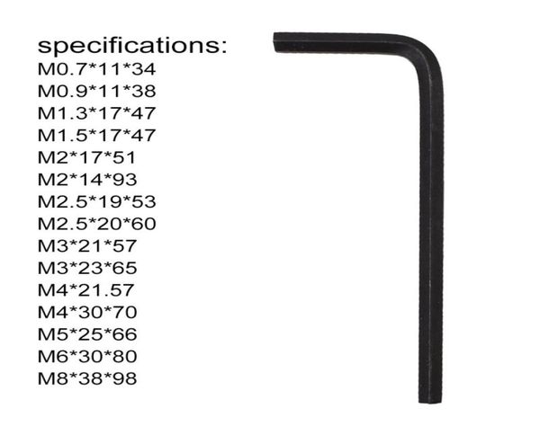 Boa qualidade 07mm8mm tamanho métrico Chagonal CHROME Vanadium Tools Universal Whnch Hexahedron Hex Keys Allen Key Hexagon 25362088