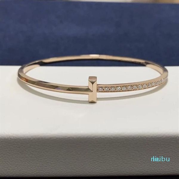 Fashion Love Metal Feeling Bracelet the Jewel Girl Set Diamond Diamond A Jóias de designer de presente de um casal 18 Karat Rose Gold Top de Lin323k