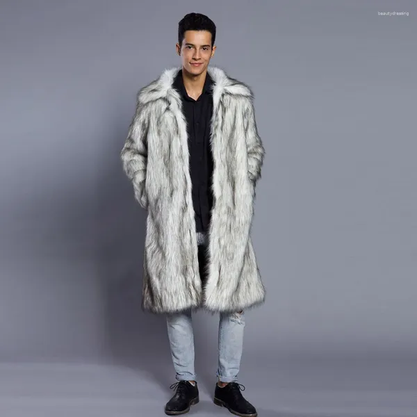 Мужские куртки 2023, мужское пальто из искусственного меха, северная зимняя верхняя одежда из искусственного меха, ветровка, мужская парка в стиле панк, теплые пальто