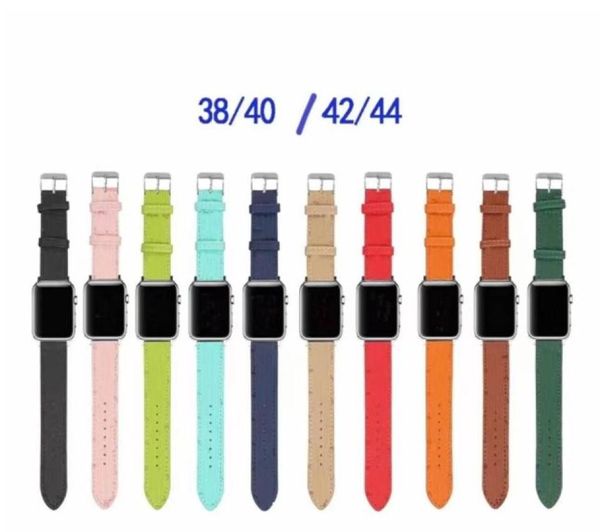 Casos Top Designer Luxury Strap Gift Bandas para Watch Band 42mm 38mm 40mm 44mm Iwatch 3 4 5 SE 6 7 Bandas Bracelete de couro Fash3634355