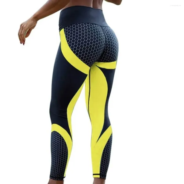 Abiti da yoga Sport Fascia larga Elastico Allenamento in palestra Vita alta Jogging Compressione Leggings push up Fitness Corsa Pantaloni lunghi da donna