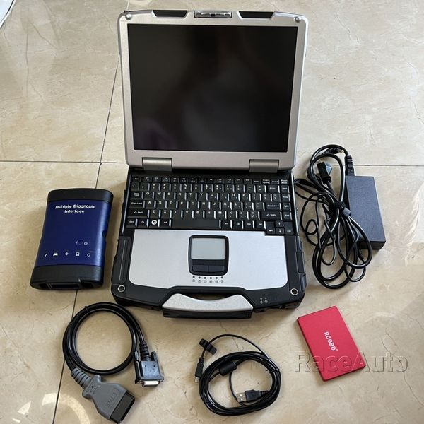 WLAN-MDI-Diagnosetool, Scanner, professionelle Schnittstelle mit Laptop CF31 I5 4G, Touchscreen-PC, gebrauchsfertig