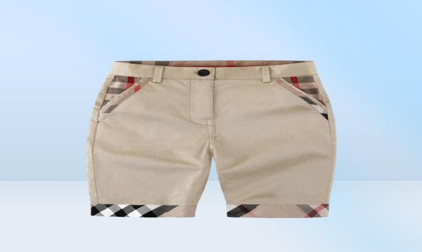 Gentleman-Stil Sommer Jungen karierte Shorts Kinder Knopf lässig mittlere Hosen Kleidung Kinderkleidung 2-8 Jahre6811724