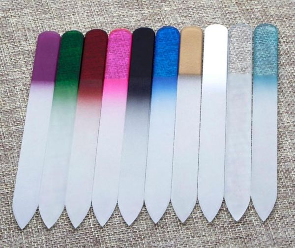 File per chiodo in vetro Crystal Fingernail File Care unghie 55Quot14cm 10 colori disponibili NF014 4387759