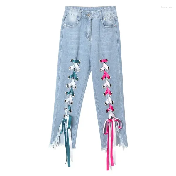 Pantaloni da donna Jeans 2023 Internet Celebrity Explosion Loose L'ultimo stile coreano